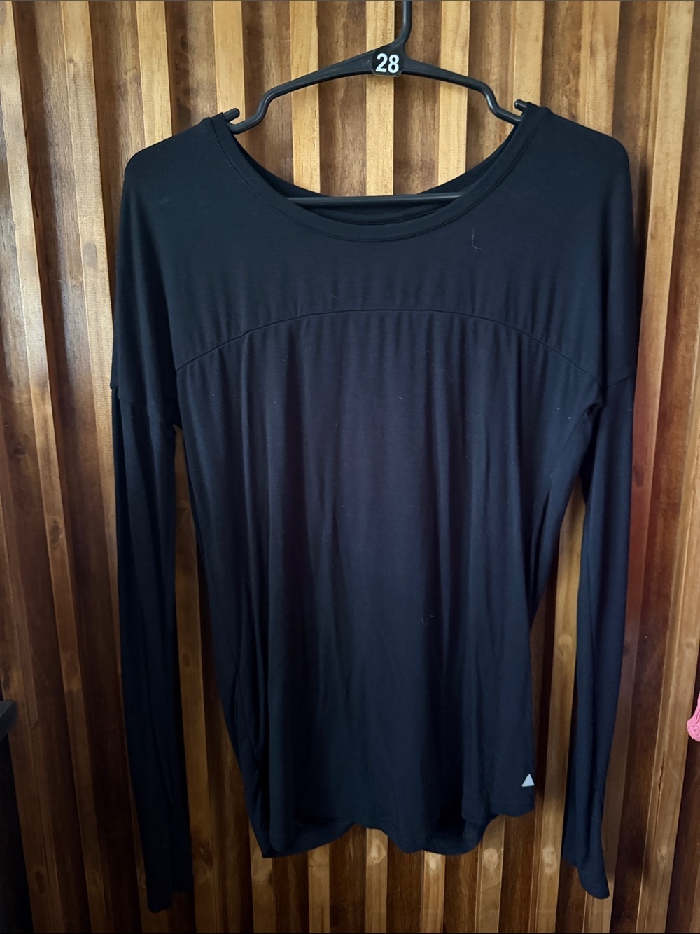 Balance Athletica Vitality Open Back Women's Black Long Sleeve Top M Medium